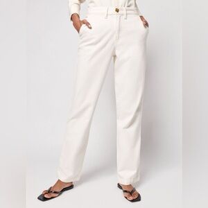 Faherty Women’s Endless Pants Size 29 Natural Color Organic Cotton Stretch